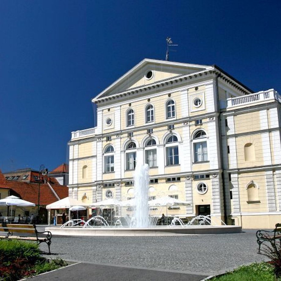 Uređenje okoliša HNH Varaždin s fontanom